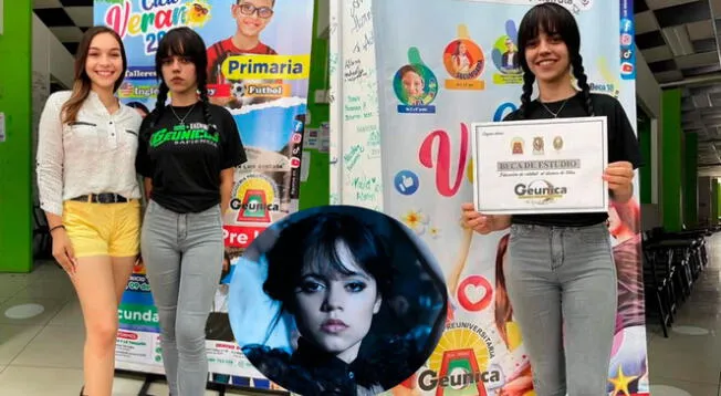 La joven peruana se ha vuelto 'famosa' por ser idéntica a Merlina de Jenna Ortega.