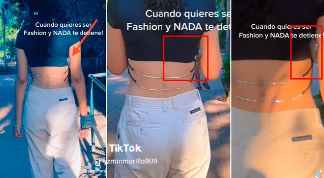 Mujer luce 'Pin de seguridad' y usuarios reaccionan en redes sociales