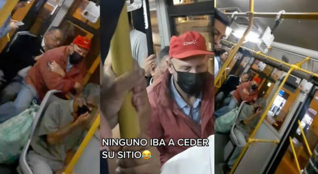 Pelean por asiento en Metropolitano y terminan en singular situación viral