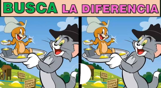 Intenta hallar la diferencia en 'Tom y Jerry' dentro de los 5 segundos de límite