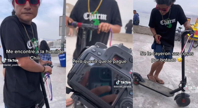 'Chili Huachana' se volvió viral luego de protagonizar un suceso con un influencer.