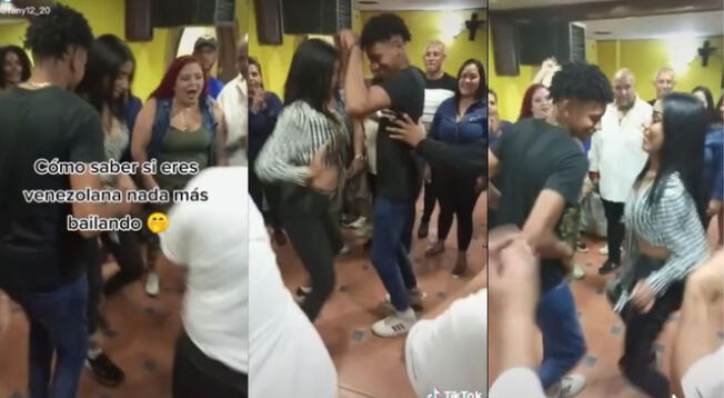 Joven venezolana es viral en TikTok por el baila del 'tambor'.