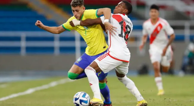 Perú cayó ante Brasil por goleada en Sudamericano Sub-20