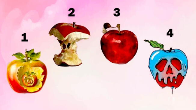 Piensa sabiamente y escoge la manzana que más te guste para que puedas conocer más sobre ti. Piensa sabiamente y escoge la manzana que más te guste para que puedas conocer más sobre ti.