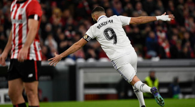 Benzema marcó en el triunfo del Real Madrid ante Athletic Bilbao