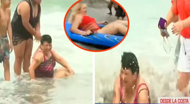 Los usuarios compararon el hecho con la escena que protagonizó Susy Díaz en la playa.