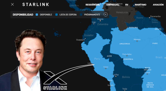 Starlink llegó al Perú y podrá ser adquirido gratis por 30 dias.