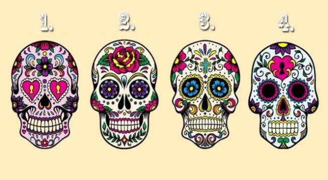 Descubre más sobre ti escogiendo una calavera en este test.