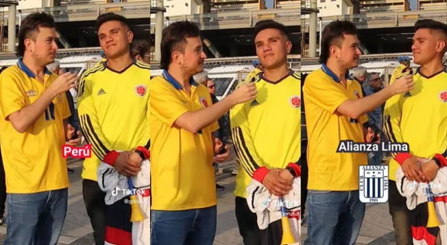 Un hincha colombiano sorprendió a los peruanos con su respuesta.