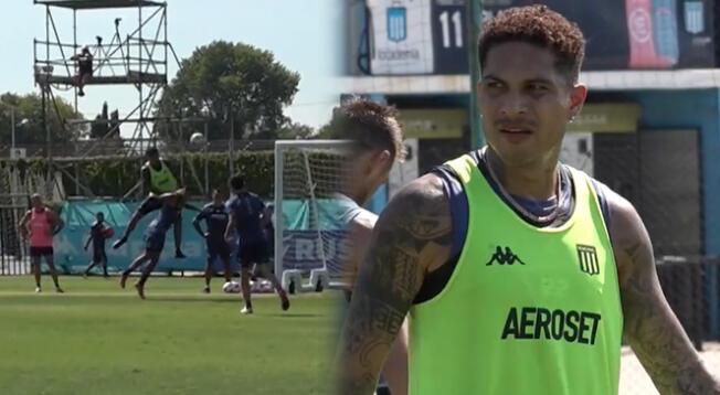 Paolo Guerrero marcó un golazo en entrenamiento de Racing