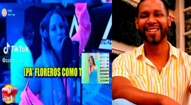 La joven enfureció al ser víctima de las burlas del conductor de América TV.