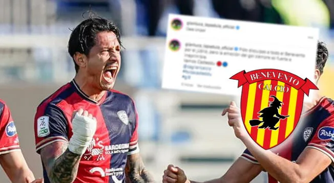 Gianluca Lapadula sorprendió con mensaje dirigido a Benevento