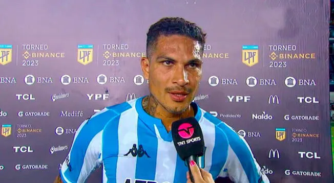 Paolo Guerrero y sus primeras palabras tras debutar con Racing