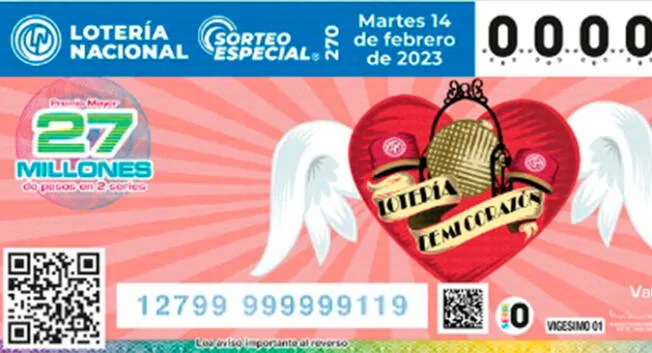 Aquí podrás encontrar los resultados del Sorteo Especial del martes 14 de febrero.