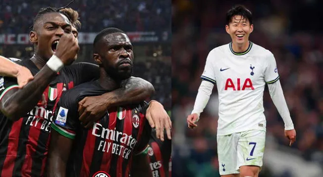AC Milan vs. Tottenham indudablemente será uno de los partidos más importantes de la fecha. Foto: Milan / Tottenham / Composición Líbero