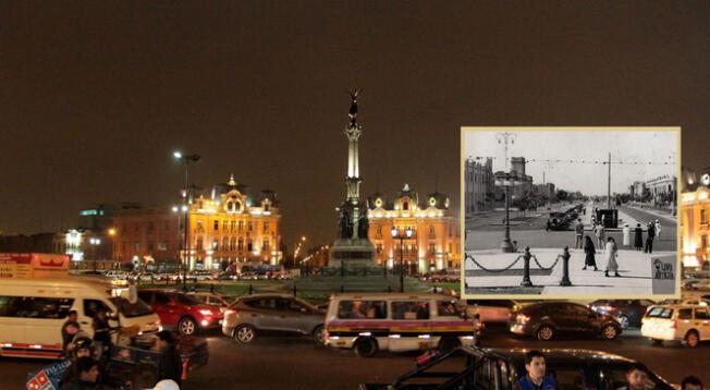 Conoce cómo lucía la Plaza Dos de Mayo de Lima hace más de 100 años.