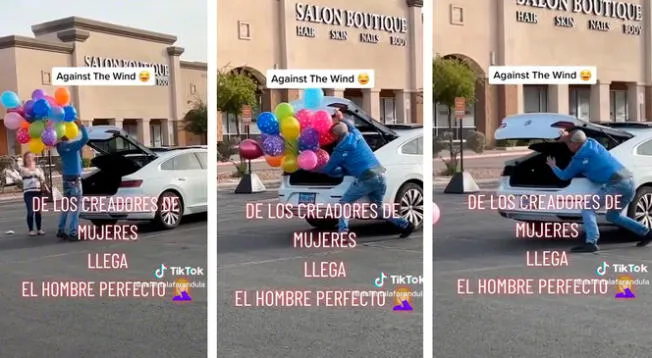 Los usuarios criticaron la acción de la mujer, quien se quedó parada en vez de ayudar a su pareja.