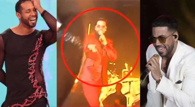 Edson Dávila recibe reacción de Romeo Santos en medio de concierto