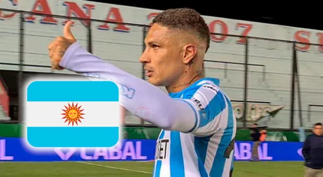 Paolo Guerrero jugó 30 minutos con Racing en el partido ante Arsenal