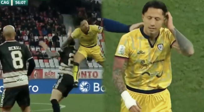 Gianluca Lapadula salió expulsado ante el Bari