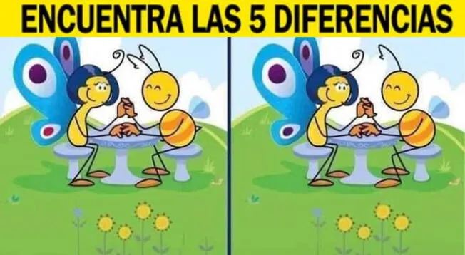 Ubica las 5 diferencias en el desafío de alto nivel