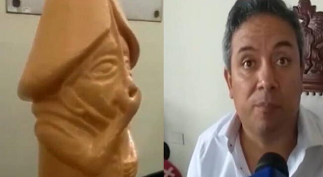 Huaco erótico es colocado por alcalde de Trujillo en municipio