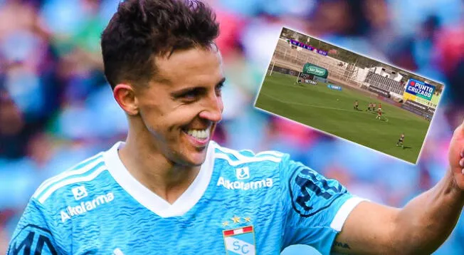 Diego Buonanotte sorprendió tras marcar sorprendente gol en Chile. Foto: Sporting Cristal / Composición Líbero