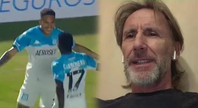 Ricardo Gareca quedó cautivado tras primer gol de Paolo Guerrero en Racing