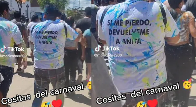 Joven se volvió viral en Cajamarca por perder a su novia durante el Carnaval