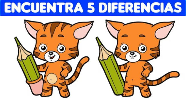 Hallas las 5 diferencias antes de que tus 7 segundos se acaben