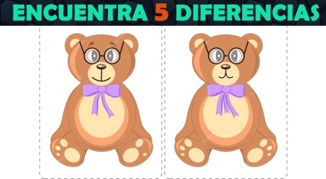 Reto: Ubica las 5 diferencias en los osos de este desafío viral