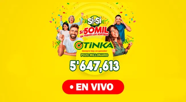 Sigue EN VIVO el sorteo de La Tinka de este domingo 26 de febrero.