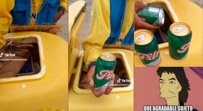 El heladero vendía cerveza en su carrito de helados y se hizo viral en TikTok.
