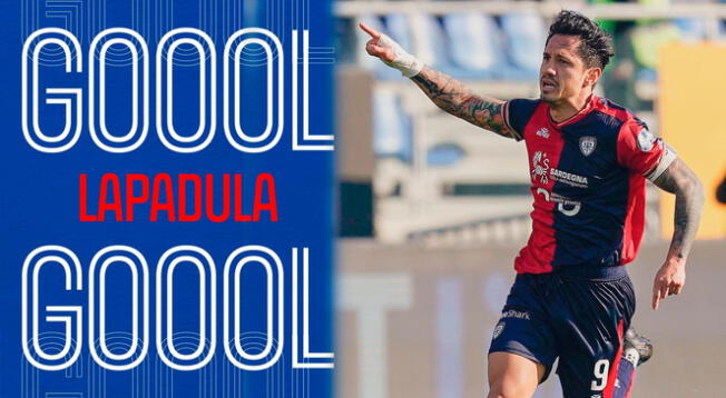 Gol de Gianluca Lapadula para el 1-0 de Cagliari ante Brescia