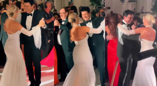 Chayanne estuvo presente en boda de Lele Pons y bailó 'Tiempo de vals' en medio de la pista