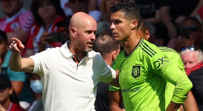 Erik ten Hag sin remordimientos tras de sacar a Cristiano Ronaldo del United