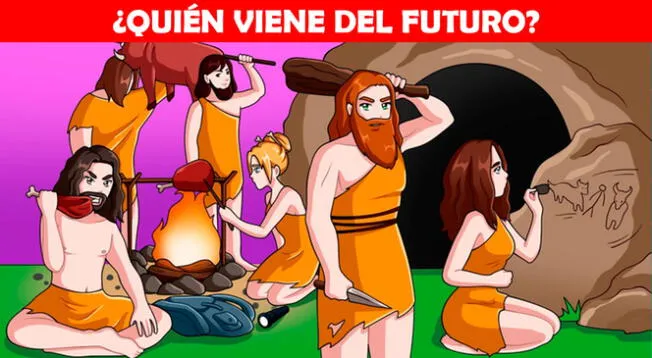 Encuentra a la persona que llegó del futuro y conviértete en un EXPERTO de los acertijos visuales