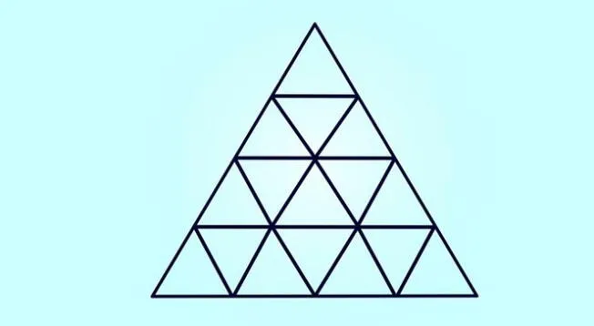 Si logras ver cuántos triángulos hay en la imagen, lograrás demostrar tu sabiduría.
