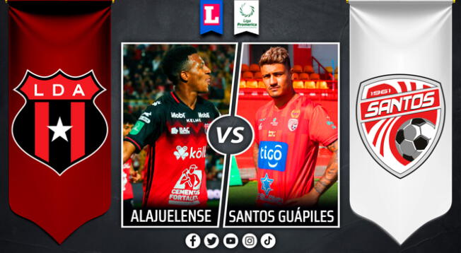 Alajuelense vs. Santos Guápiles por la Liga Promerica