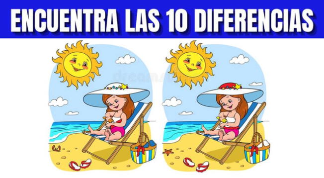 ¿Cuáles son las 10 diferencias? Tienes 7 segundos para poder verlas