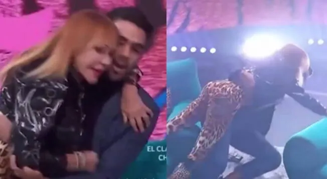Tigresa del Oriente protagoniza fuerte caída por querer besar a presentador de Telemundo