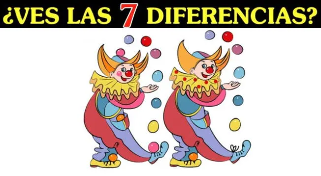 Son 7 las diferencias que debes hallar en menos de 5 segundos, ¿podrás?