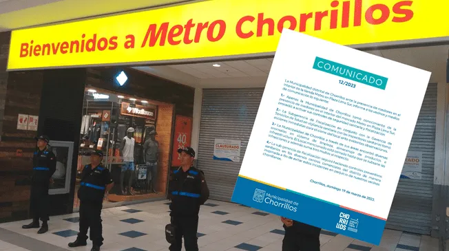 Metro de Plaza Lima Sur fue cerrado temporalmente por la Municipalidad de Chorrillos