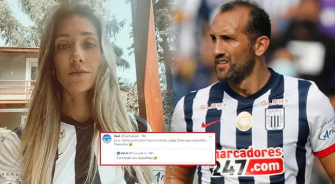 Alianza Lima perdió ante Sport Huancayo y Giuli, pareja del 'Pirata', mostró su malestar.