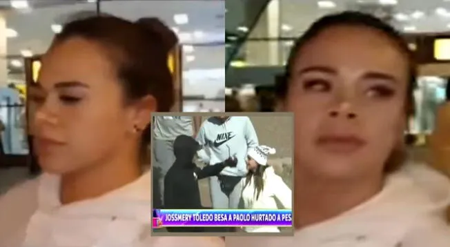 Jossmeryy Toledo fue sorprendida por un reportero de Magaly Medina.