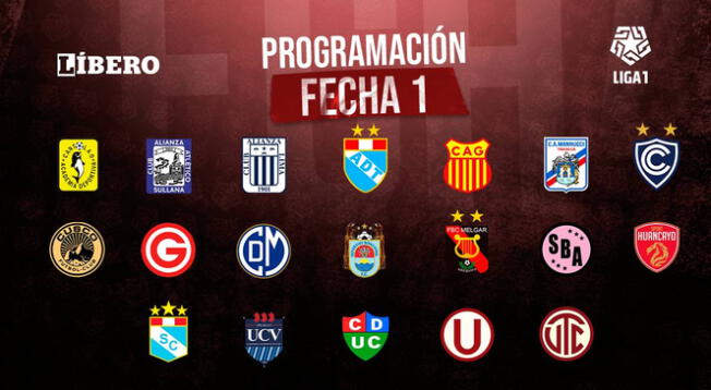 Partidos y programación de la fecha 1 del Torneo Apertura, Liga 1 Perú 2023