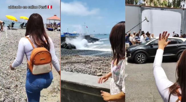 Joven es viral en redes sociales luego conocer la playa de La Punta.