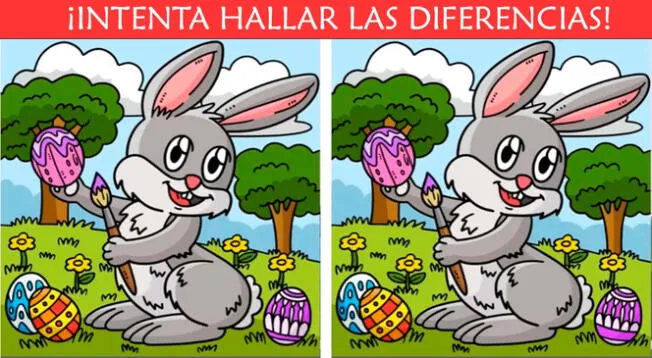 Intenta hallar las 3 diferencias en este complicado desafío visual.