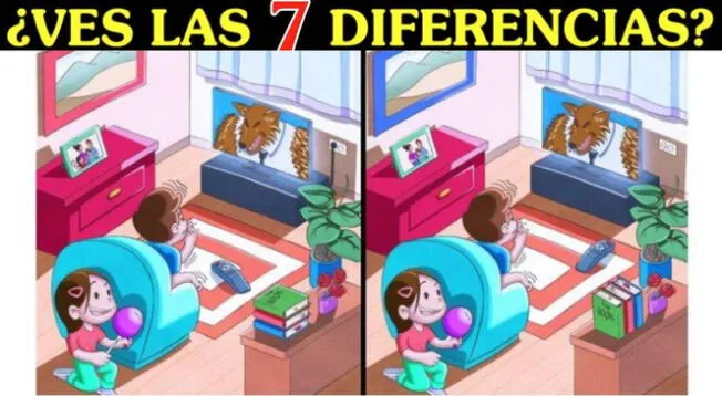 ¿Cuáles son las 7 diferencias del reto? Encuéntralas en 5 segundos