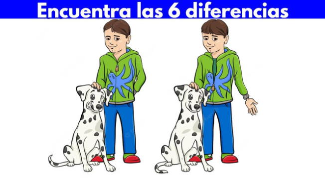 ¿Cuáles son las 6 diferencias? Tienes 5 segundos para verlas